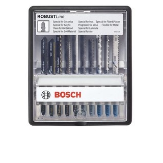 BOSCH 10-czciowy zestaw brzeszczotw do wyrzynarek Top Expert Robust Line, chwyt teowy 