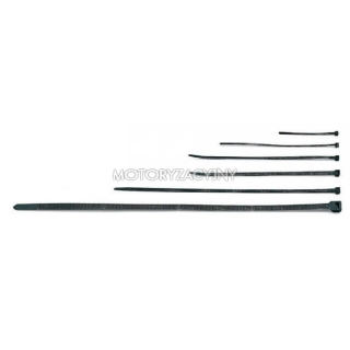 BETA Opaski samoblokujce z nylonu, czarne (100 szt.), HxL (mm): 3,6x200, Szeroko D (mm): 46
