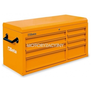 BETA Skrzynia narzdziowa z 8 szufladami i grnym pojemnikiem model 3800/C38T, Kolor: Pomaraczowy