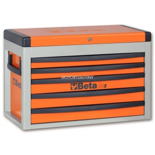 BETA Skrzynia narzdziowa z picioma szufladami model 2300/C23S, Kolor: Pomaraczowy