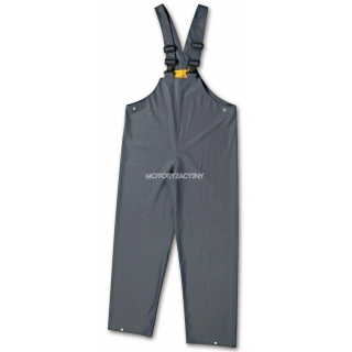 BETA Spodnie na szelkach z materiau PCW wodoodporne granatowe model 7973, Rozmiar: M