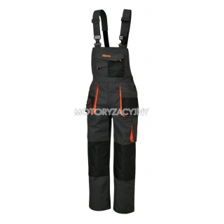 BETA Spodnie robocze na szelkach z materiau T/C szare 7863E, Rozmiar: XXXL