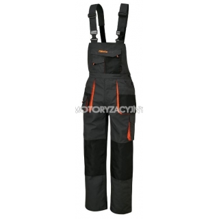 BETA Spodnie robocze na szelkach ze wstawkami Oxford szare model 7903E Seria EASY, Rozmiar: S