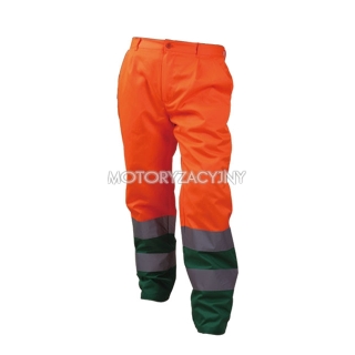 BETA Spodnie robocze ostrzegawcze o intensywnej widzialnoci, Kolor: Pomaraczowo-Zielony, Rozmiar: XL