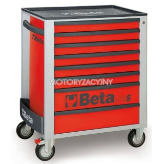BETA Wzek narzdziowy z 8 szufladami 2400/C24S8  + ZEGAREK NA RK, Kolor: Czerwony