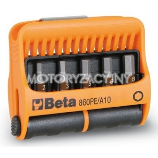 BETA Zestaw 10 kocwek wkrtakowych + uchwyt magnetyczny model 860PE/A10