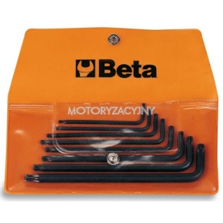 BETA Zestaw 8 kluczy trzpieniowych ktowych z kocwk kulist profil Torx w pokrowcu 97BTX/B8