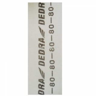 DEDRA Siatka �cierna do gipsu bia�a 105x280mm, Gradacja: 120, Sztuk w opakowaniu: 5