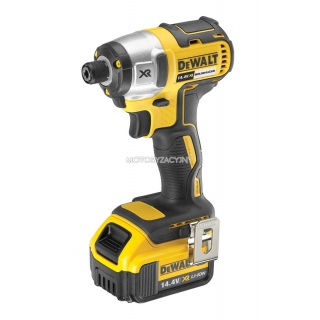 DEWALT Zakrtarka udarowa XR Li-Ion 14,4 V z silnikiem bezszczotkowym (2 akumulatory Li-Ion 4 Ah) DCF836M2