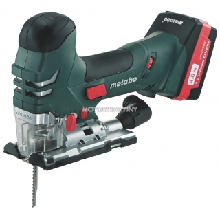 METABO Wyrzynarka akumulatorowa 18 V (2 akumulatory 5,2 Ah) STA 18 LTX 140 z brzeszczotami w walizce MetaLoc