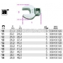 BETA Gowica specjalna 3/8`` - klucz paski z gniazdem zbieraka model 910CF, Rozmiar (mm): 16, Szeroko D (mm): 33,3, Dugo L (mm): 41,3