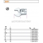 BETA Gowica z kluczem paskim do kluczy dynamometrycznych 604B model 641, Rozmiar (mm): 5, Dugo L (mm): 37