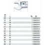 BETA Gowica z kluczem paskim model 642 do pokrta model 608, Rozmiar (mm): 24, Dugo L (mm): 63