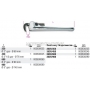 BETA Klucz do rur z dwigni z aluminium model 363, Dugo L (mm): 600, rednica max (cal): 3, rednica max (mm): 90