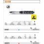 BETA Klucz dynamometryczny amany model 604B, Nm: 2-10, Kgfm: 0,2-1, lbf.in: 18-90, Waga (g): 300