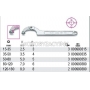 BETA Klucz hakowy z okrgym bolcem przegubowy model 99ST, Rozmiar (mm): 80-120, Dugo B (mm): 7,0, rednica bolca (mm): 6