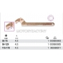 BETA Klucz hakowy z pazurem nieiskrzcy model 99BA, Rozmiar (mm): 50-120, Szeroko A (mm): 4,5