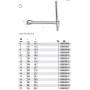 BETA Klucz nasadowy typu T model 950, Rozmiar (mm): 6, Dugo L (mm): 210, rednica D (mm): 10,1