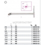 BETA Klucz nasadowy typu T profil Torx wewntrzny z przegubem model 952FTX, Rozmiar: E6, rednica D (mm): 8, Dugo L (mm): 392