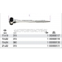 BETA Klucz oczkowy do rusztowa jednostronny dwunastoktny model 93C, Rozmiar (mm): 17x19, Dugo L (mm): 315