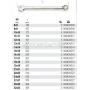 BETA Klucz pasko-oczkowy polerowany dugi model 42LMP, Rozmiar (mm): 32x32, Dugo (mm): 435