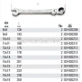 BETA Klucz pasko-oczkowy z dwukierunkowym mechanizmem zapadkowym z przegubem model 142SN, Rozmiar (mm): 13x13, Dugo L (mm): 178