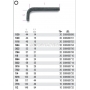 BETA Klucz trzpieniowy ktowy calowy model 96AS, Rozmiar (cal): 3/16, Dugo L (mm): 75, Dugo L1 (mm): 29