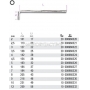 BETA Klucz trzpieniowy ktowy dugi chromowany model 96LC, Rozmiar (mm): 12, Dugo L (mm): 259, Dugo L1 (mm): 56