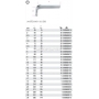 BETA Klucz trzpieniowy ktowy model 96, Rozmiar (mm): 12, Dugo L (mm): 134, Dugo L1 (mm): 56