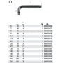 BETA Klucz trzpieniowy ktowy profil Torx model 97TX, Rozmiar: T6, Dugo L (mm): 42, Dugo L1 (mm): 16