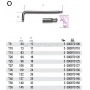 BETA Klucz trzpieniowy ktowy z kocwk kulist profil Torx model 97BTX, Rozmiar: T27, Dugo L (mm): 106, Dugo L1 (mm): 20