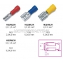 BETA Kocwki kablowe zaciskowe paskie (100 szt.) model 1622, Powierzchnia zacisku (mm2): 0,51,5, HxS (mm): 2,8x0,5