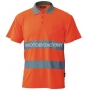 BETA Koszulka polo Coolpass ostrzegawcza o intensywnej widzialności pomarańczowa, Rozmiar L