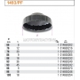 BETA Nasadka 1/2`` 9-ktna do filtrw oleju Purflux model 1493PF, rednica (mm): 96
