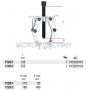 BETA cigacz dwuramienny z ramionami odwracalnymi model 1520, Dugo L (mm): 135, rednica A max (mm): 110, Rozmiar S max (mm): 85