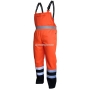 BETA Spodnie robocze na szelkach ostrzegawcze o intensywnej widzialnoci model VWTC08B, Kolor: Pomaraczowo-Granatowy, Rozmiar: S