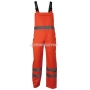 BETA Spodnie robocze na szelkach ostrzegawcze o intensywnej widzialnoci model VWTC08, Kolor: Pomaraczowy, Rozmiar: M