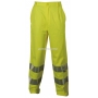 BETA Spodnie robocze ostrzegawcze o intensywnej widzialnoci model VWTC07-2, Kolor: ty, Rozmiar: S