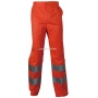 BETA Spodnie robocze ostrzegawcze o intensywnej widzialnoci model VWTC07-2, Kolor: Pomaraczowy, Rozmiar: XXXL