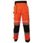 BETA Spodnie robocze ostrzegawcze o intensywnej widzialnoci, Kolor: Pomaraczowo-Granatowy, Rozmiar: XL