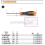 BETA Wkrtak paski ze stali nierdzewnej model 1290INOX, SxAxL (mm): 1x5,5x150, Dugo L1 (mm): 259, rednica (mm): 5