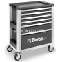 BETA Wózek narzędziowy z 6 szufladami z zestawem narzędzi model 3900G-6/VI1T, Kolor: Szary, Ilość narzędzi: 98
