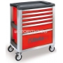 BETA Wózek narzędziowy z 6 szufladami z zestawem narzędzi model 3900R-6/VI1T, Kolor: Czerwony, Ilość narzędzi: 98