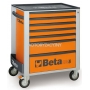 BETA Wzek narzdziowy z 7 szufladami model 2400/C24S7, Kolor: Pomaraczowy
