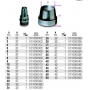 BETA Wycinak rymarski do materia��w mi�kkich model 1105, �rednica D (mm): 38, Wysoko�� H (mm): 37