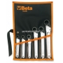BETA Zestaw 6 kluczy oczkowych otwieranych jednostronnych w pokrowcu 120/B6