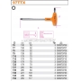 BETA Zestaw 6 kluczy trzpieniowych ktowych Torx z rkojeci model 97TTX