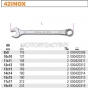 BETA Zestaw 9 kluczy pasko-oczkowy ze stali nierdzewnej model 42INOX