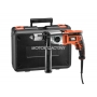 BLACK&DECKER 2-biegowa wiertarka udarowa 850 W w walizce KR8542K