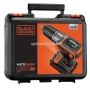 BLACK&DECKER Akumulatorowa wiertarko-wkrtarka 14,4 V model ASD14KB (2 akumulatory 1,5 Ah i walizka)
